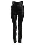 Dolce & Gabbana Black Cotton Stretch Lurex Thread Skinny Pants