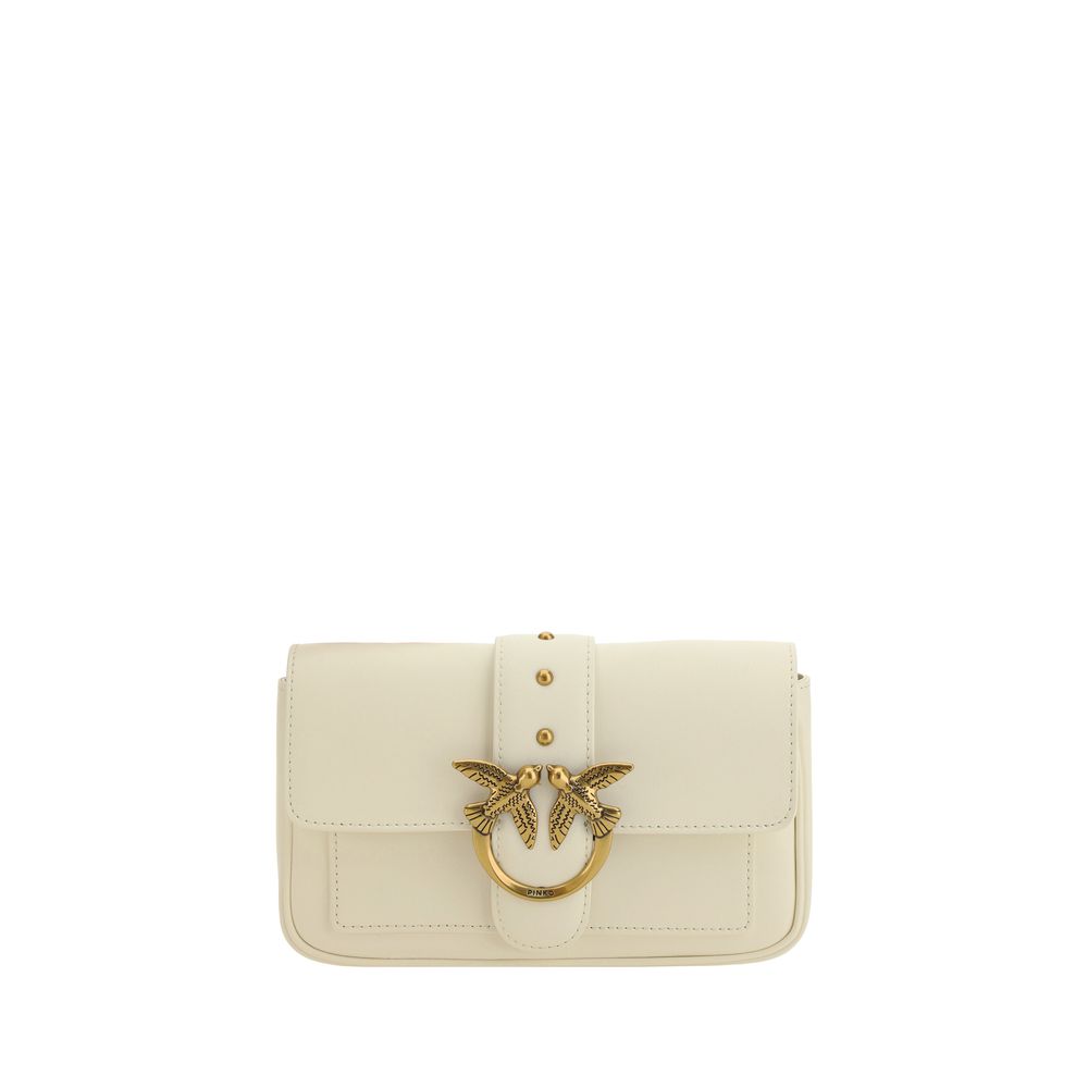 White Calf Leather Bos Taurus Shoulder Bag