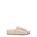 Pink Leather Slippers