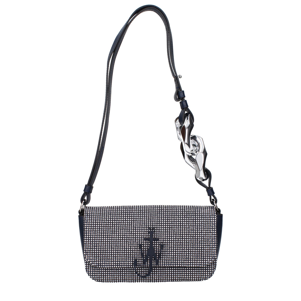 Blue Fabric Shoulder Bag
