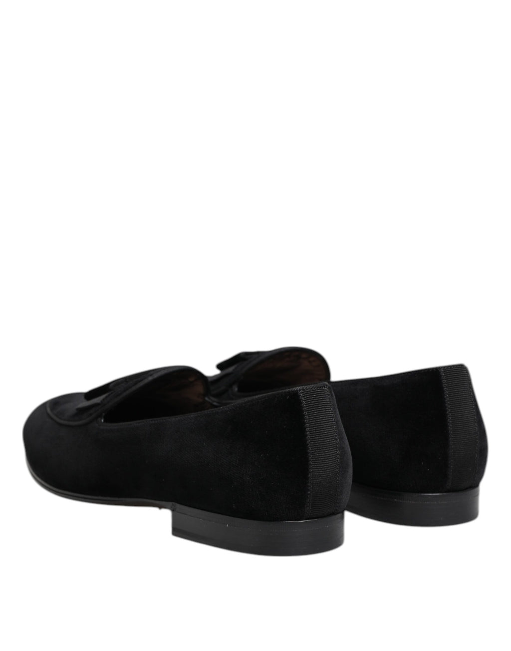 Black Velvet Loafers Formal Men Dress Shoes