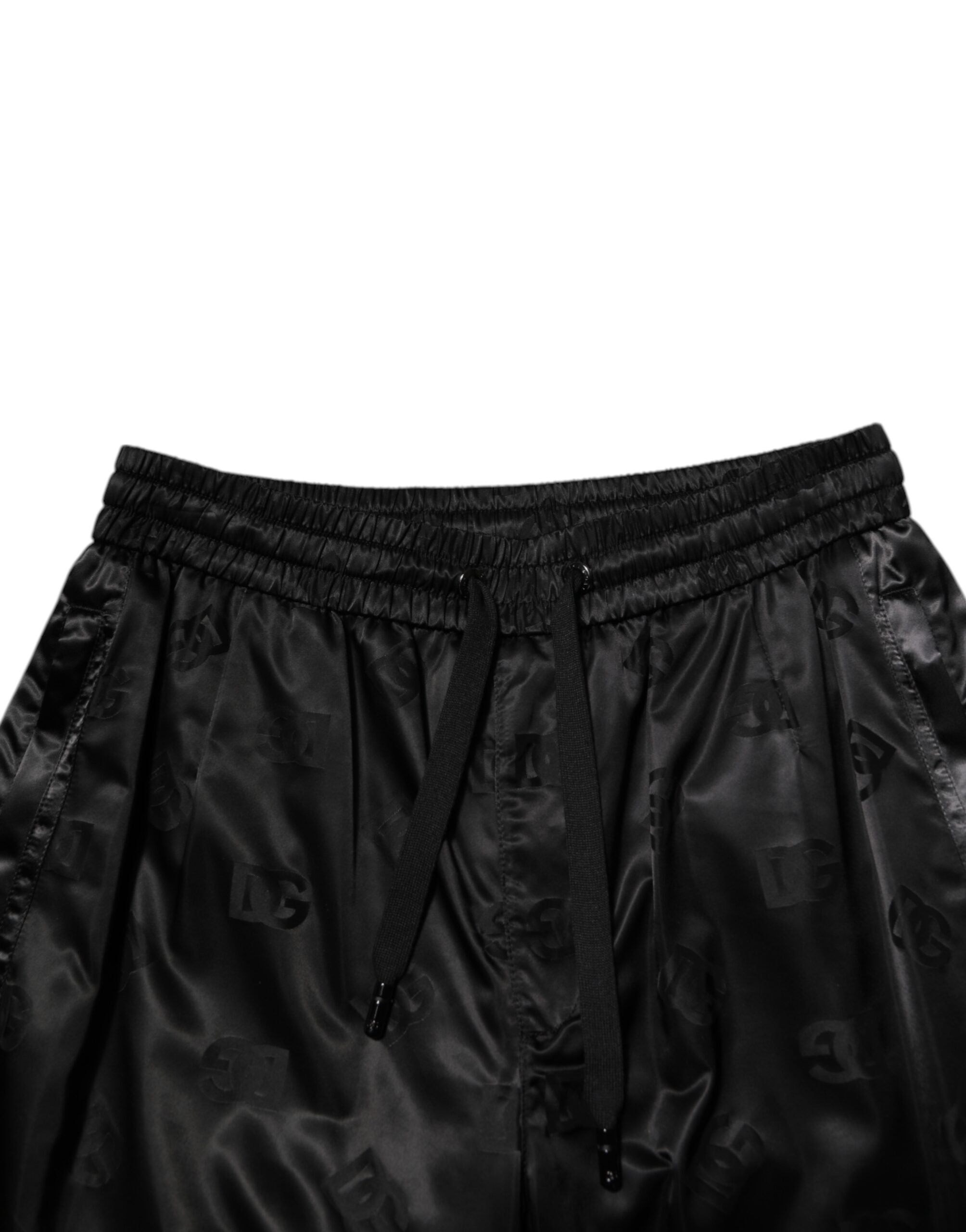 Black Logo DG Print Men Jogger Sweatpants Pants