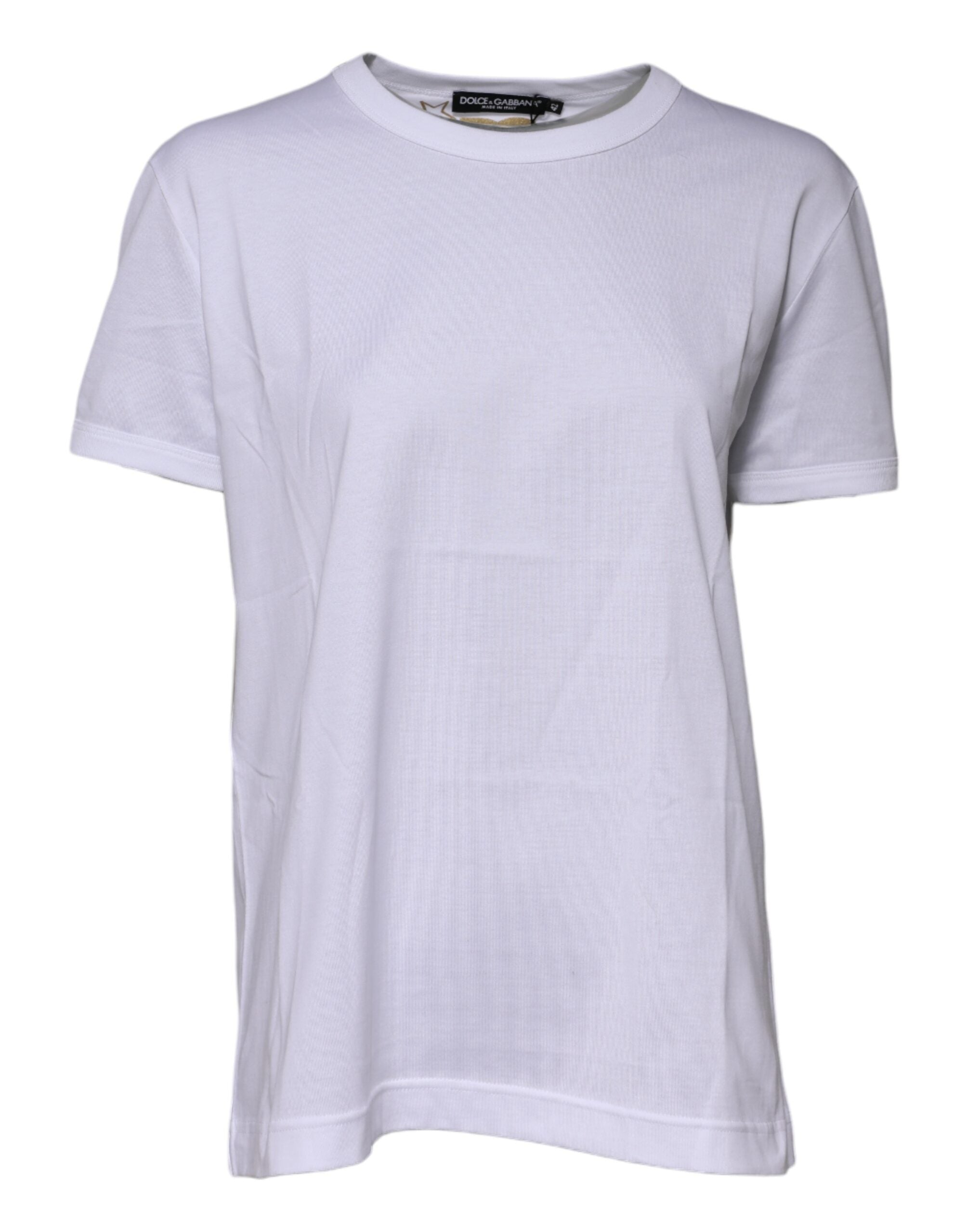 White Cotton Goodluck 2022 Crew Neck T-shirt