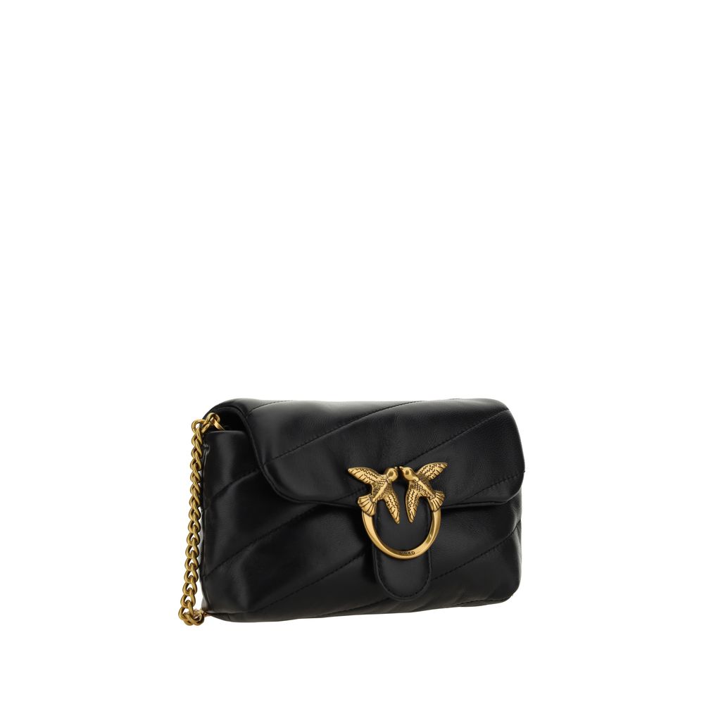 Black Calf Leather Bos Taurus Shoulder Bag