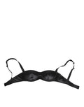 Black Silk Satin Wireless Lingerie Bra Underwear