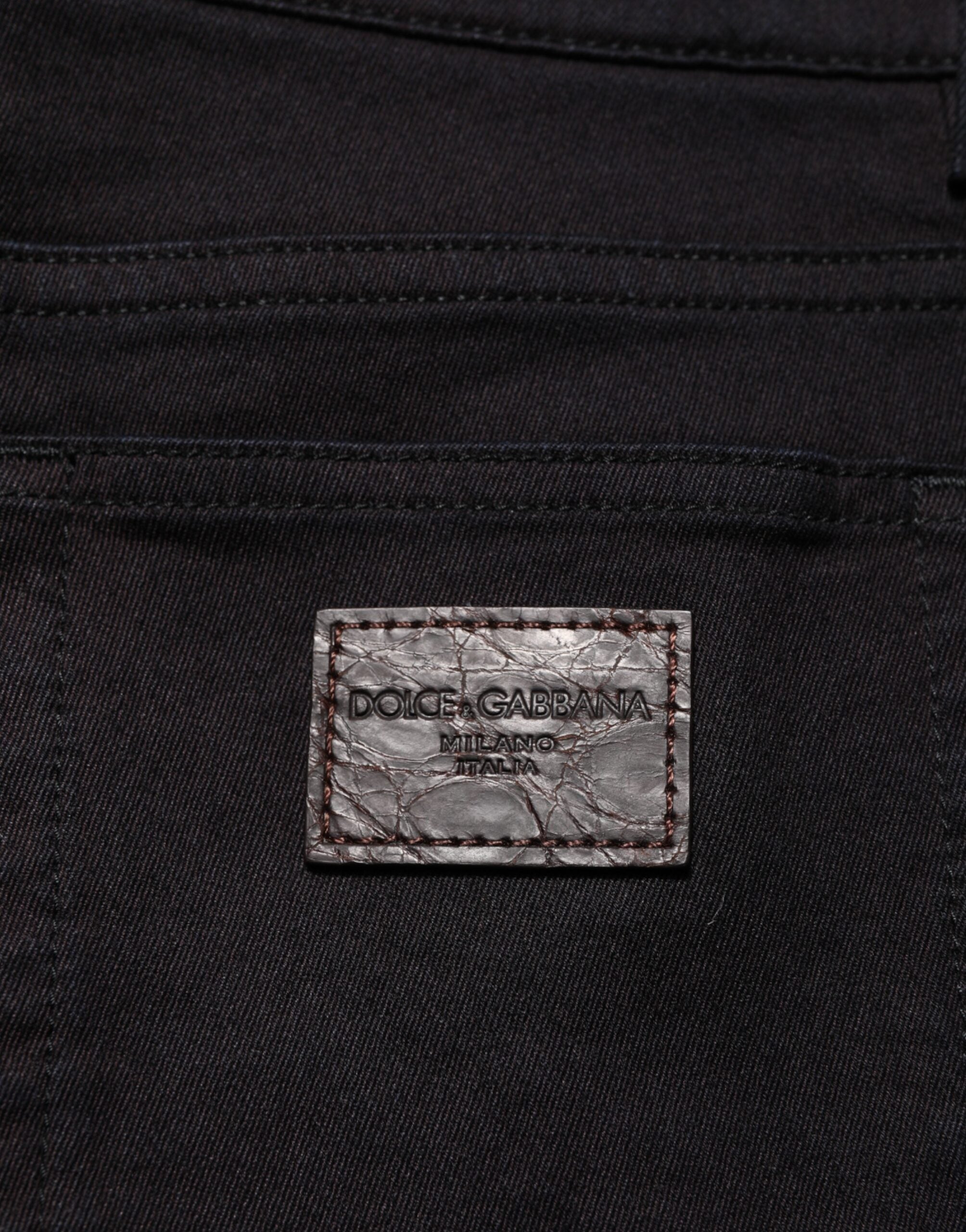 Black Cotton Blend Skinny Men Trouser Pants