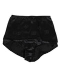 Black Silk Stretch High Waist Girdle Underwear
