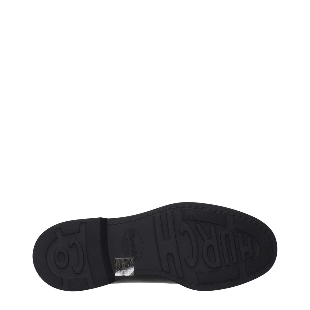 Black Leather Oxfords And Derbies