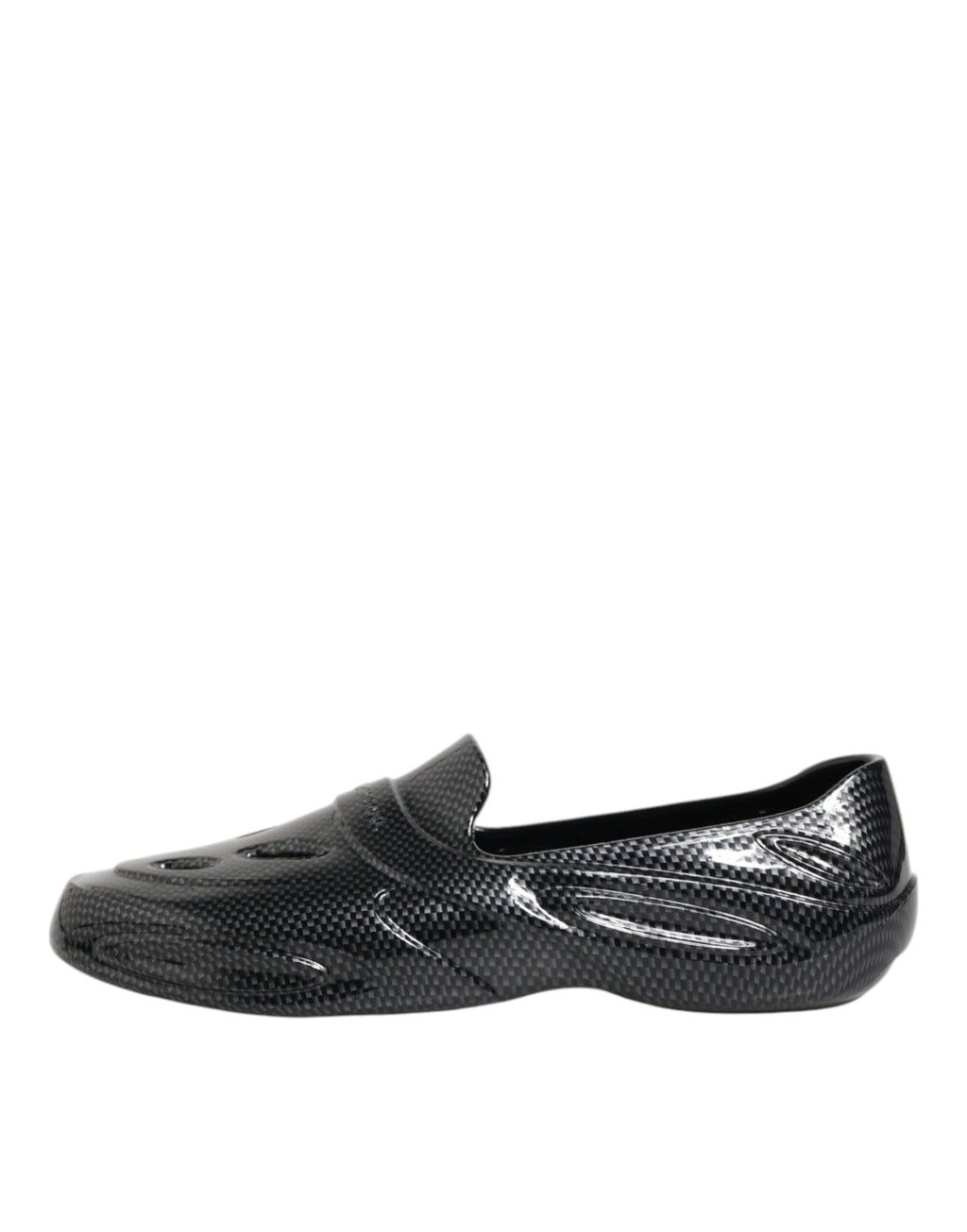 Black Rubber Slides Low Top Sneakers Shoes