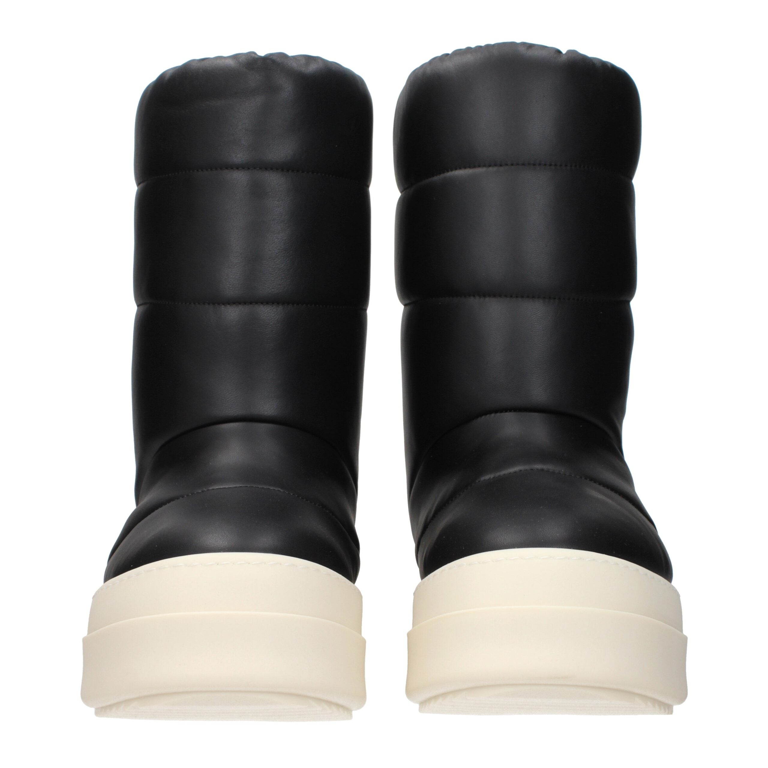 Black Leather Ankle Boots