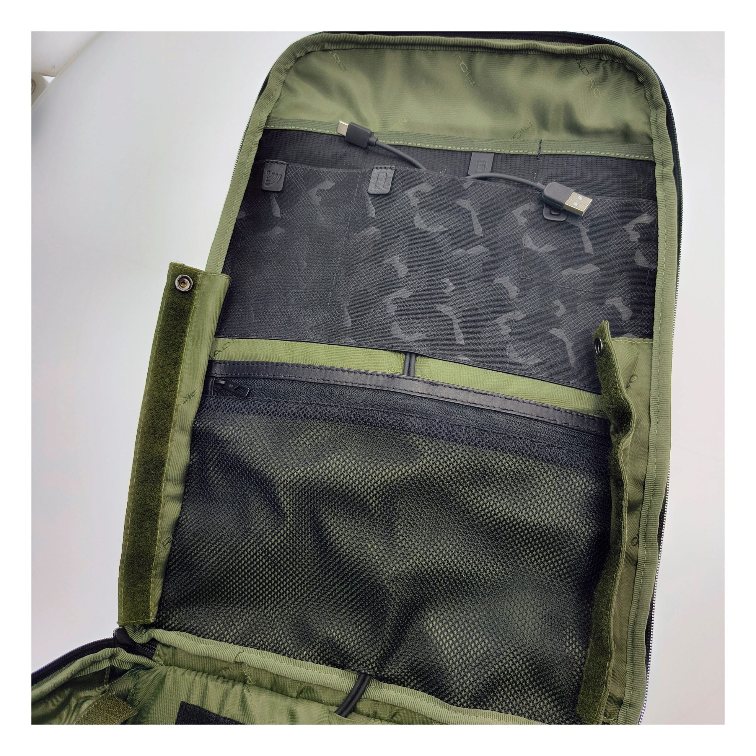 Gray Fabric Backpack