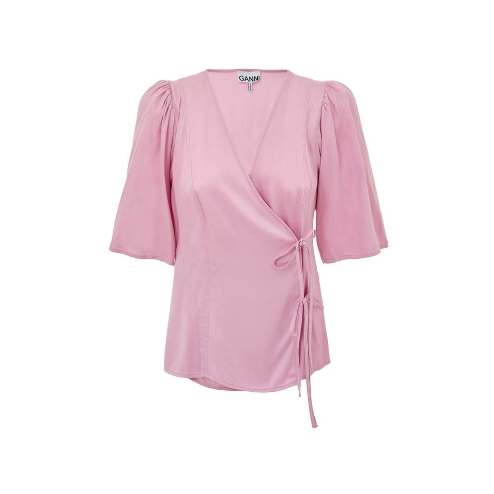 Pink Satin Tank Tops