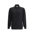 Black Cashmere Polo Shirt