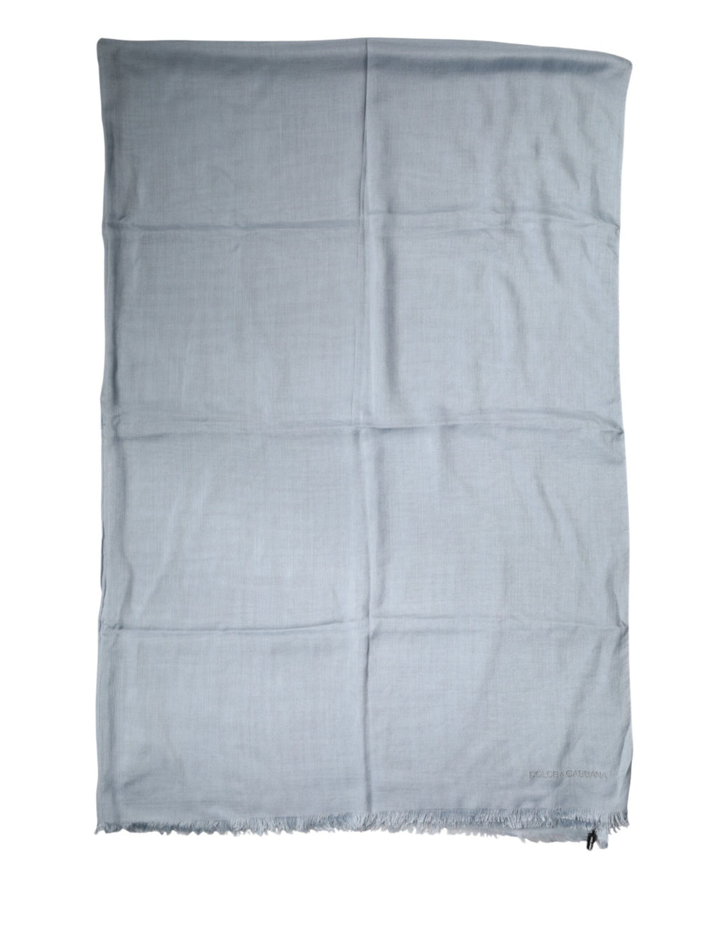 Light Blue Cashmere Knitted Shawl
