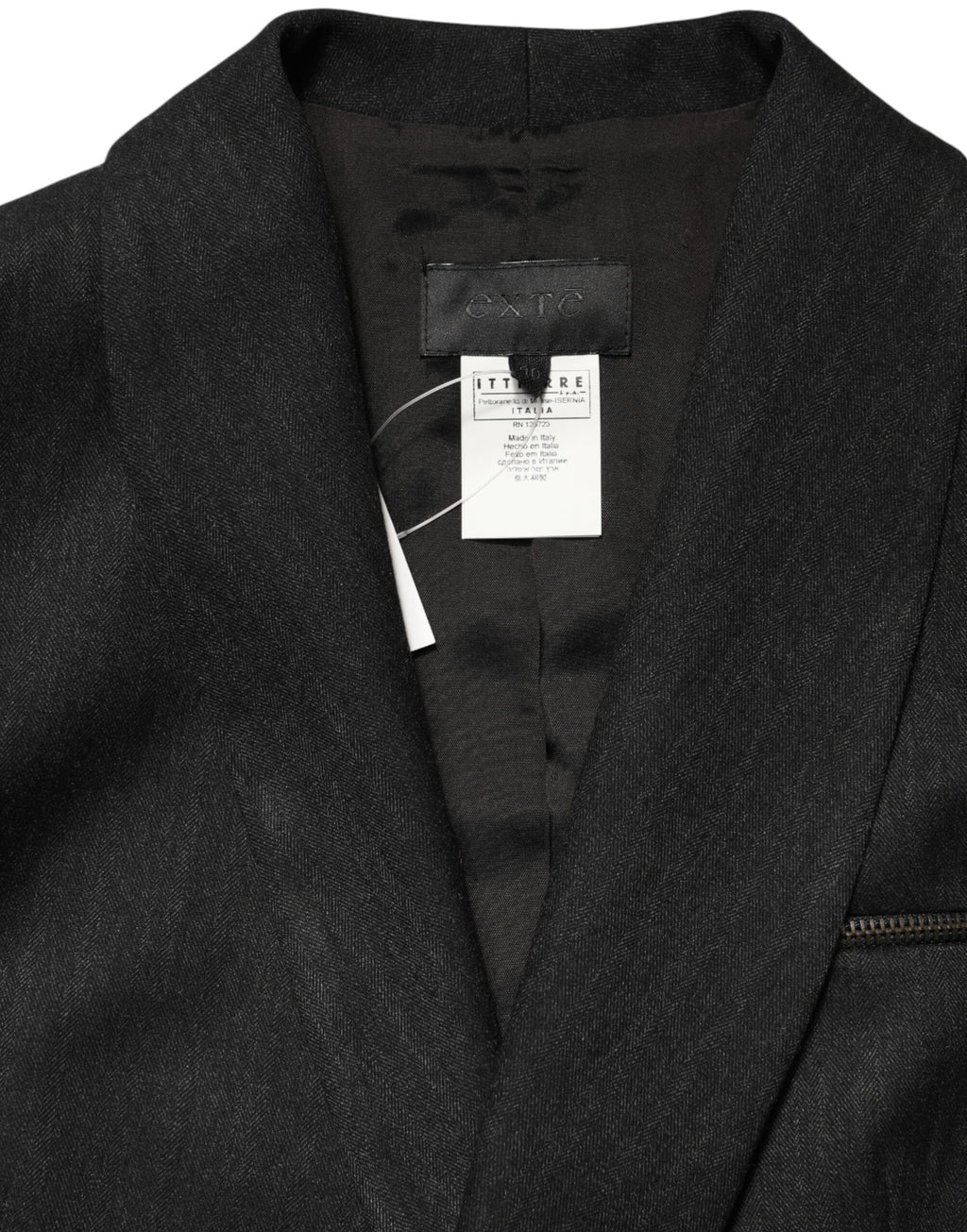 Black Double Breasted Pants Blazer Jacket 2 Piece Suit