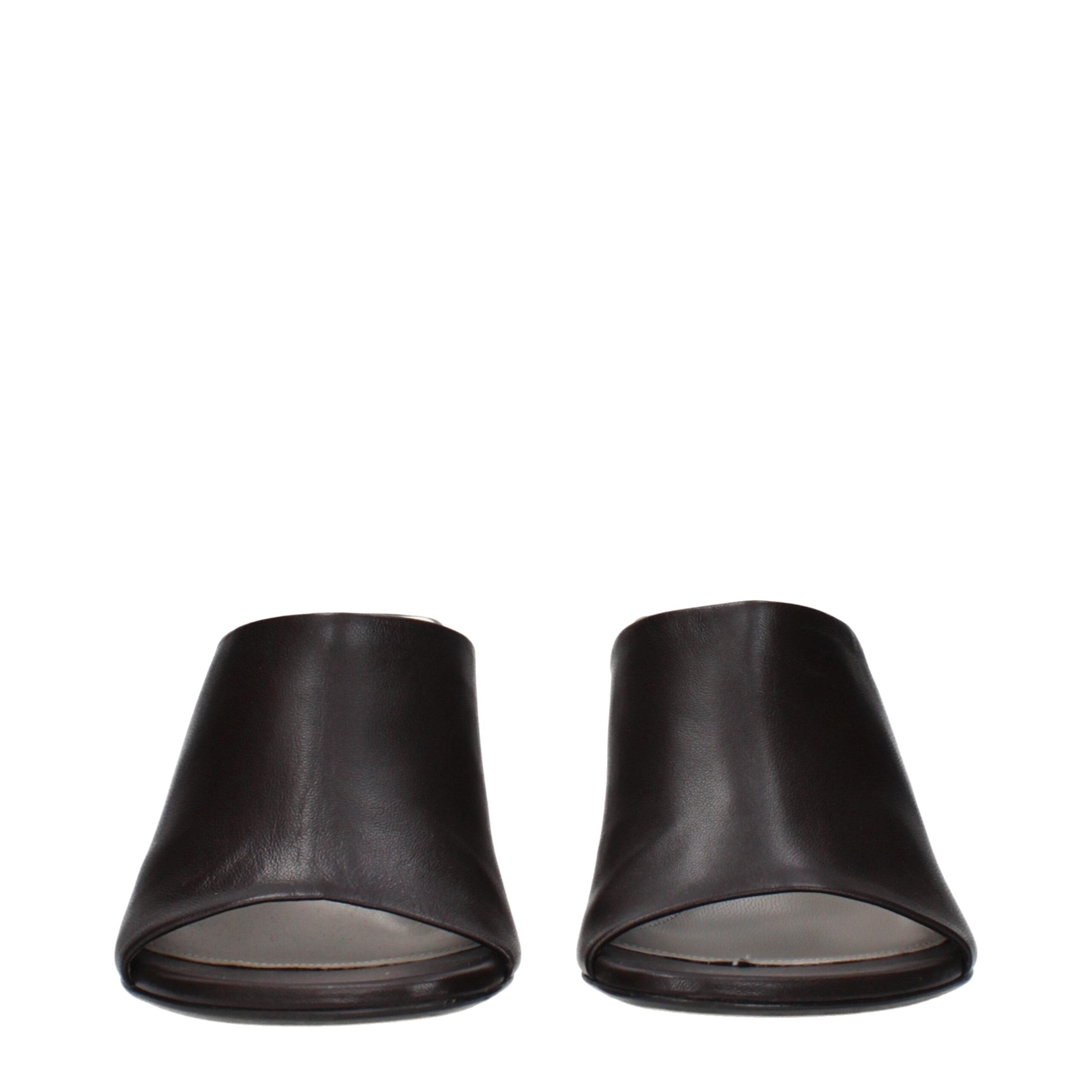 Black Leather High Heel Pumps