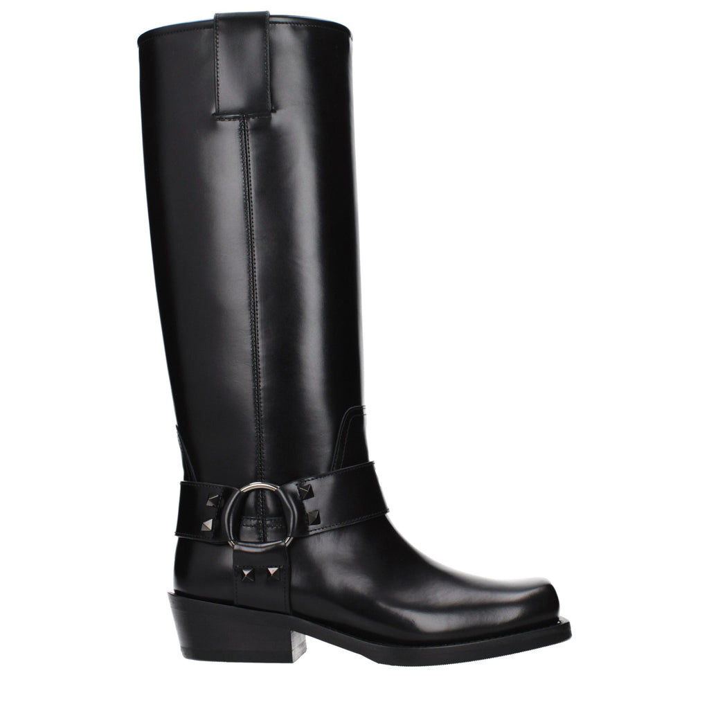 Black Leather Boots